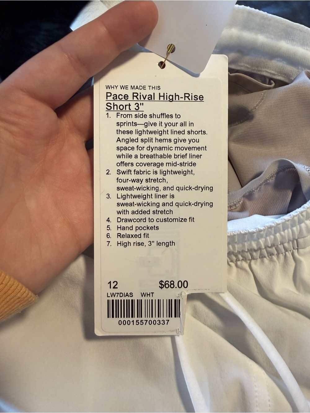 Lululemon Pace Rival High Rise Short 3” - Picture 8 of 8